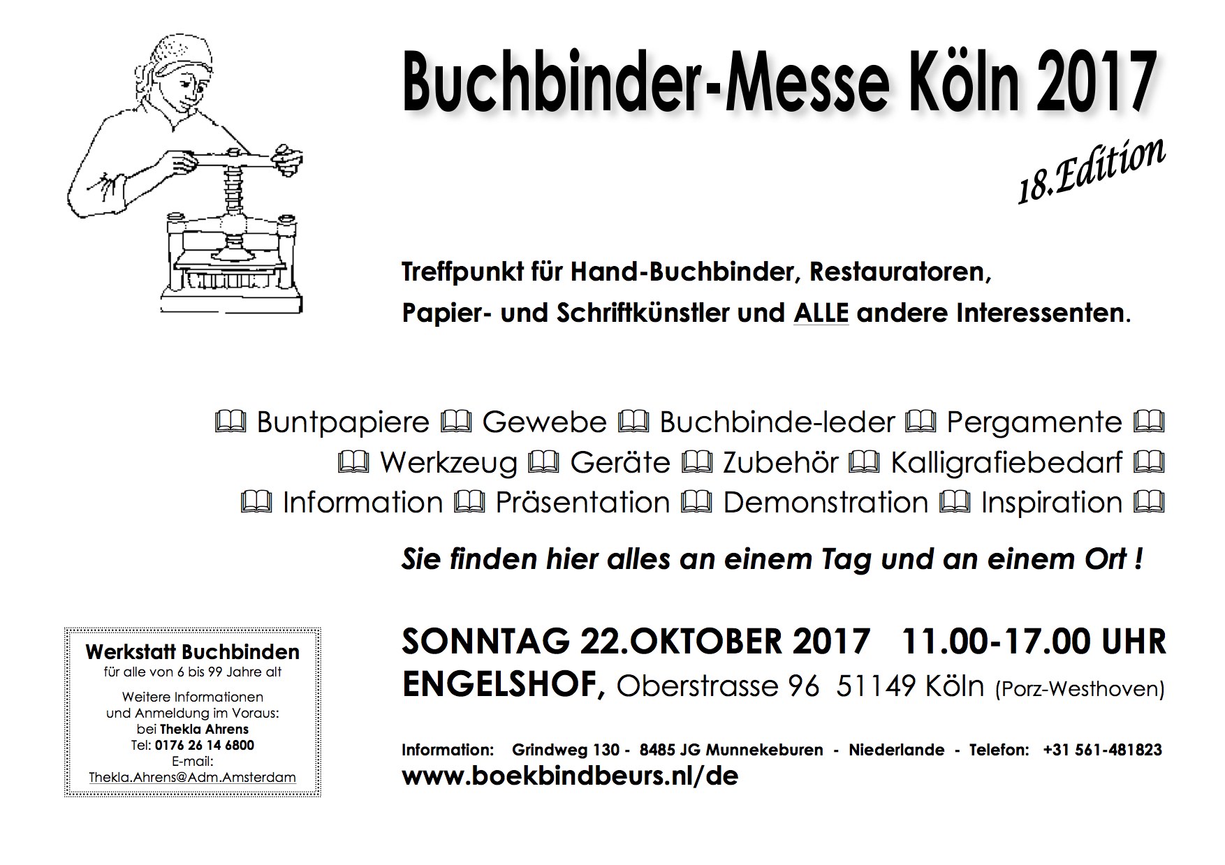 Affiche-Buchbinder-Messe-Köln-2017